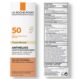La Roche-Posay Anthelios Tinted Mineral SPF 50 box with drug facts panel