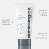 Dermalogica Skin Smoothing Cream 5.1 oz tube with benefit callouts