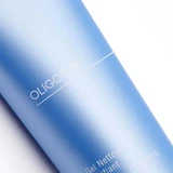 Close-up of the blue Oligopur tube label