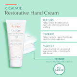 Tube with restore, hydrate and protect callouts and 3.3 fl oz size