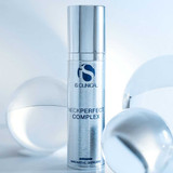 iS Clinical NeckPerfect Complex bottle among glass spheres