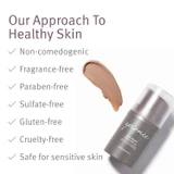 epionce Daily Shield Lotion Tinted bottle and tint swatch with free-from checklist