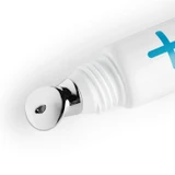Close-up of Stress Positive Eye Lift metal roller applicator tip
