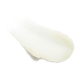 Smear of pale yellow balm texture