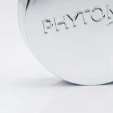 Close-up of the embossed Phytomer silver jar lid