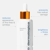 Dermalogica BioLumin-C Serum bottle with benefit callouts, second view