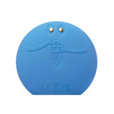 Back of the LUNA fofo in Aquamarine with face and power button