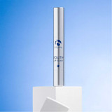 Youth Lip Elixir tube standing on a white block against blue
