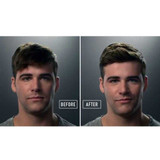 Before and after photos of a man's hair styled with Jack Black Clay Pomade