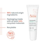Tube with natural origin ingredients and recycled packaging facts