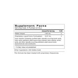 Emotional Well-Being Elixir supplement facts panel