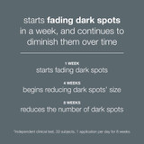 PowerBright Dark Spot Serum results timeline: 1 week, 4 weeks, 8 weeks