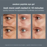 Before and after 10 minutes eye photos, look more well-rested claim
