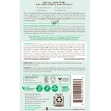 Eucalyptus Remedy bottle back label with ingredients and directions
