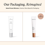 Old and new Even and Correct tube packaging side by side