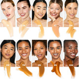 Ten models showing C-Shield Moisture Tint shades 1N through 10W