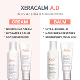 XeraCalm A.D cream and balm comparison chart