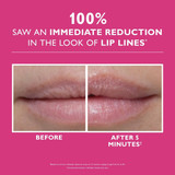 Before and after 5 minutes photos of lips