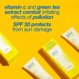 Clearing Defense tubes on yellow with vitamin C and green tea extract text