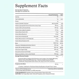 Nutrafol Postpartum supplement facts panel