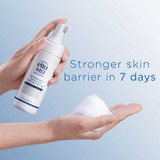 Hand dispensing foam, stronger skin barrier in 7 days text