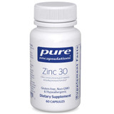 Pure Encapsulations Zinc 30 mg 60 capsule bottle