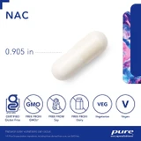 Single NAC capsule shown at 0.905 inch with free-from badges