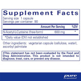 Pure Encapsulations NAC 600 mg PURE-NAC600 BeautifiedYou.com