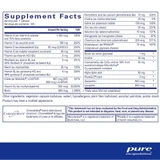 O.N.E. Multivitamin 120 capsule supplement facts panel