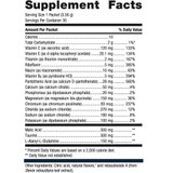Metagenics Endura Lemonade supplement facts panel