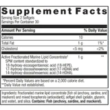 SPM Active supplement facts, 2 softgel serving, 30 servings per container