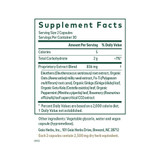 Cognitive Formula supplement facts with eleuthero, ginkgo and gotu kola blend
