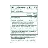 Microbiome Cleanse supplement facts with black walnut, sweet wormwood, oregano and peppermint oil