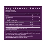 Nausea gummies supplement facts with organic ginger juice and rhizome, 2 gummies per serving