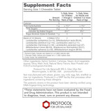Chewable Probiotic supplement facts with 2 billion CFU blend of 10 strains and other ingredients