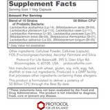 ProtoDophilus 50 Billion supplement facts panel