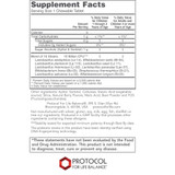 Chewable ProtoDophilus supplement facts panel for children and adults