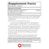 Protocol Ubiquinol 100mg - 60 Softgels PLB31422 BeautifiedYou.com