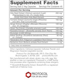 D-Flame supplement facts, 2 veg capsule serving with holy basil, turmeric, ginger and boswellia