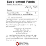 Protocol Astaxanthin 10mg - 60 Softgels PLB22512 BeautifiedYou.com