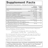 Ortho Thyroid supplement facts with L-tyrosine, guggul and ashwagandha, 2 capsule serving