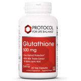 Protocol for Life Balance Glutathione 500 mg with milk thistle and alpha lipoic acid 60 veg capsule bottle
