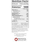 Plant Protein Complete nutrition facts panel
