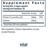 Vital Nutrients Citicoline - 60 Capsules VNT85118 BeautifiedYou.com