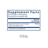 Vital Nutrients DGL Powder - 120 Grams VNT48119 BeautifiedYou.com