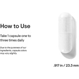Capsule with how-to-use directions