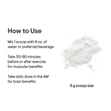 How to use Thorne Creatine with 5 g scoop of white powder