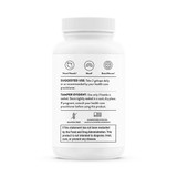 Side of Thorne Advanced DHA bottle with suggested use and warnings