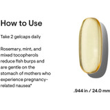 How to use text beside a single gelcap