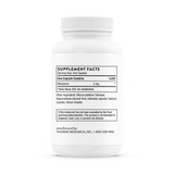 Back of Thorne Melaton-3 bottle with supplement facts label